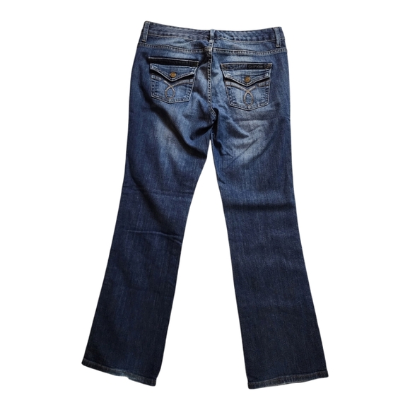 Calvin Klein Lean Bootcut Jeans Size 29/8 Medium Wash Stretch Classic Denim - Picture 3 of 7